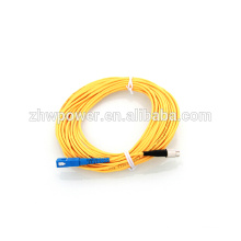 Cabo de remendo da fibra óptica 50pcs / lot, SC-FC 3.0m, cabo single-mode único do cabo de ligação da fibra óptica do ponteiro da fibra 3.0mm